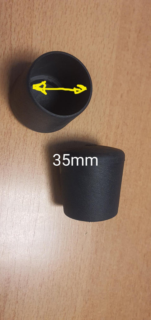 Smits rubbervoet voor ronde buis Ø 35mm buitendop
