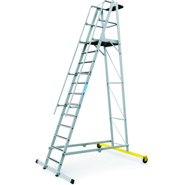Zarges verrijdbare platformtrap 12tr. stahoogte 3.10m Safemaster Plus S