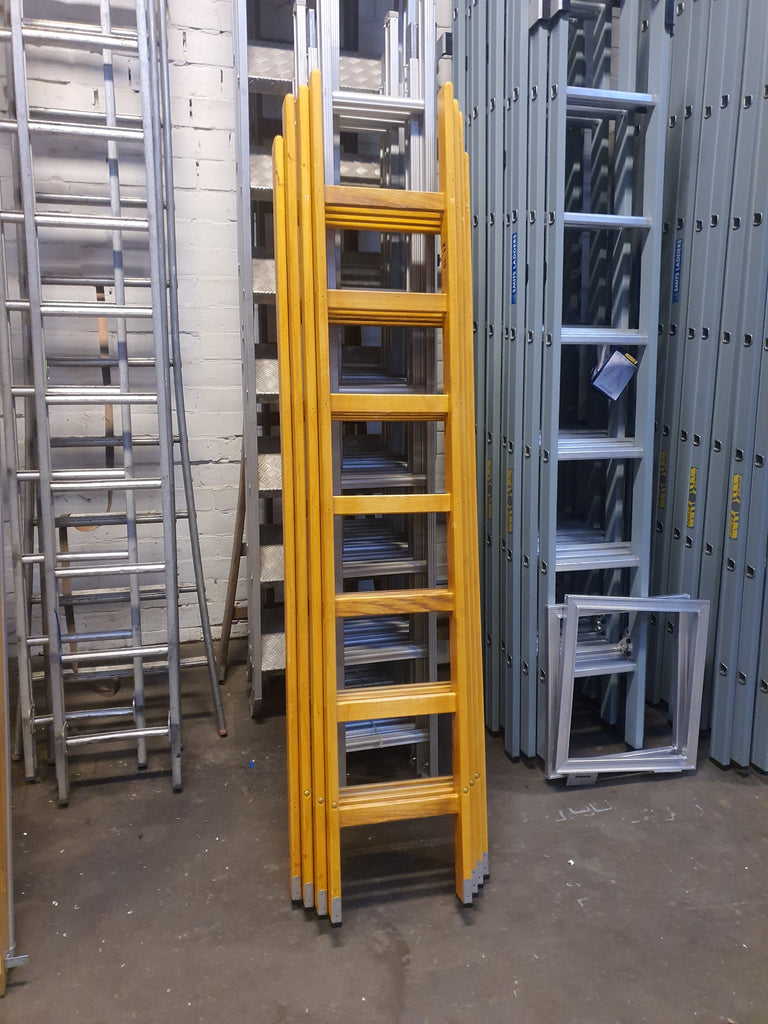 Smits houten dakladderset voor leien of pannen
