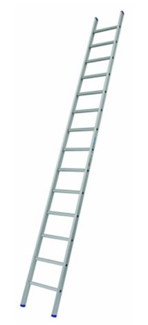 Solide enkele ladder rechte voet 14sp. met stabilisatiebalk