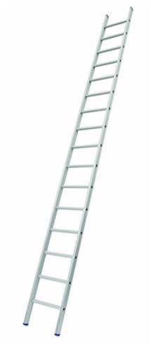 Solide enkele ladder rechte voet 18sp. met stabilisatiebalk