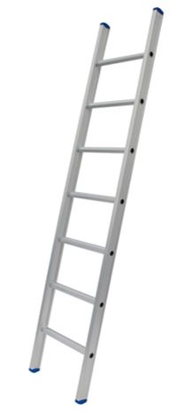 Solide enkele ladder rechte voet 7sp.