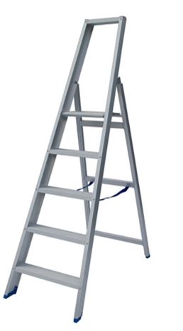 Solide Professionele trapladder compacte uitvoering 5tr.