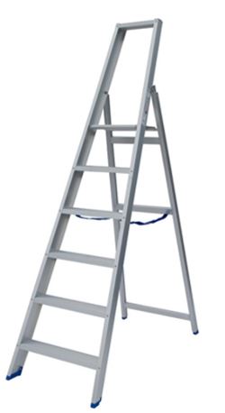 Solide Professionele trapladder compacte uitvoering 6tr.