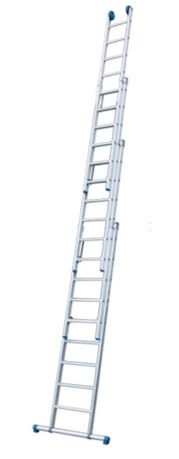 Solide 4-delige opsteekladder 4x8sp.