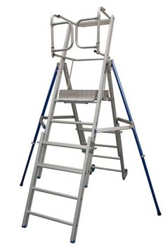 Solide telescopisch werkplatform 7-10tr.