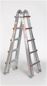 Waku aluminium telescopische ladder 4x5sp.