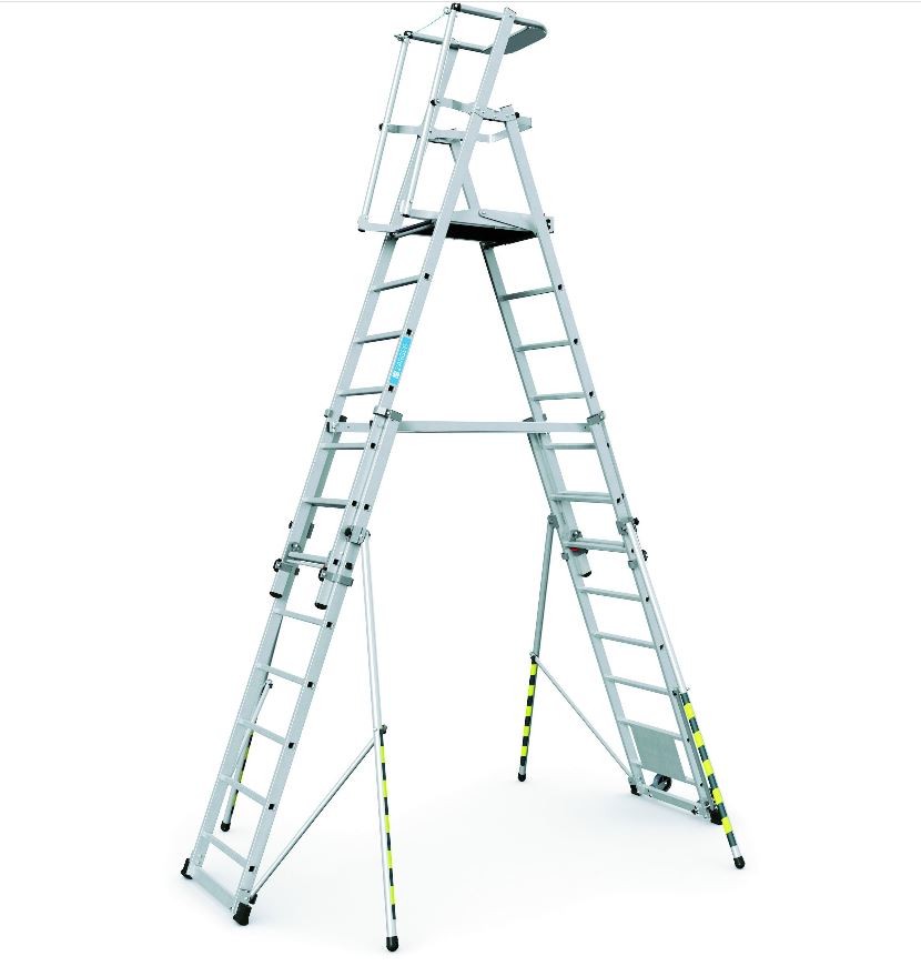 Zarges Telemaster S telescopisch platformladder 12tr. Te Huur