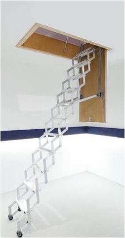 Map zoldertrap zig-zag 110mm 12 treden geplaatst*